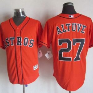 Houston Astros #27 Jose Altuve Orange Cool Base Stitched MLB Jersey