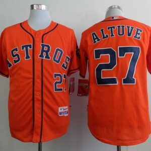 Houston Astros #27 Jose Altuve Orange Cool Base Stitched MLB Jersey