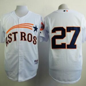 Houston Astros #27 Jose Altuve White 1965 Turn Back The Clock Stitched MLB Jersey