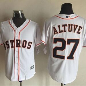 Houston Astros #27 Jose Altuve White Cool Base Stitched MLB Jersey