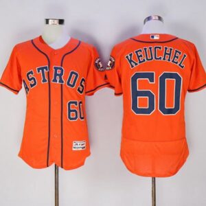 Houston Astros #60 Dallas Keuchel Orange Flexbase Collection Stitched MLB Jersey