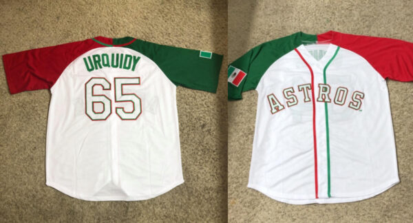 Houston Astros #65 Jose Urquidy Mexican Heritage Culture Night Stitched MLB Jersey