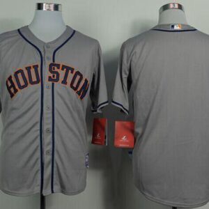 Houston Astros Blank Grey Cool Base Stitched MLB Jersey