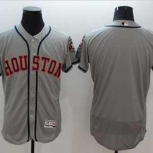 Houston Astros Blank Grey Flexbase Collection Stitched MLB Jersey