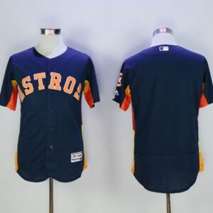 Houston Astros Blank Navy Blue Flexbase Collection Stitched MLB Jersey