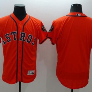 Houston Astros Blank Orange Flexbase Collection Stitched MLB Jersey