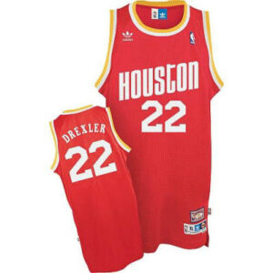 Houston Rockets #22 Clyde Drexler Soul Swingman Road Red Jersey