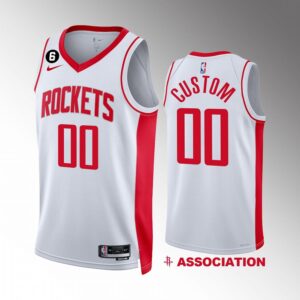 Houston Rockets Custom 2022-23 Association Edition White #00 Jersey Swingman