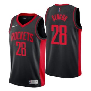 Houston Rockets Earned Edition #28 Alperen SengUn Black Swingman Jersey