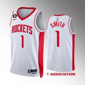 Houston Rockets Jabari Smith 2022-23 Association Edition White #1 Jersey Swingman