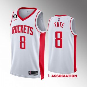 Houston Rockets Jae'Sean Tate 2022-23 Association Edition White #8 Jersey Swingman