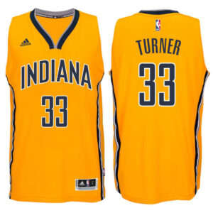 Indiana Pacers #33 Myles Turner New Swingman Alternate Gold Jersey