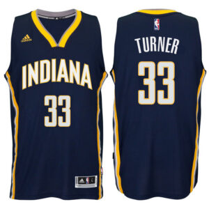 Indiana Pacers #33 Myles Turner New Swingman Road Navy Jersey