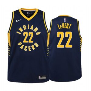 Indiana Pacers Caris LeVert Icon Edition Navy Youth Jersey 2021 Trade #22