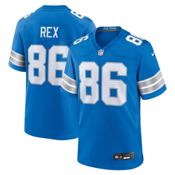 Isaac Rex Detroit Lions Game Jersey - Blue