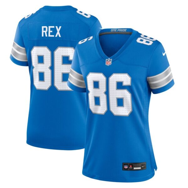 Isaac Rex Detroit Lions Women Game Jersey - Blue