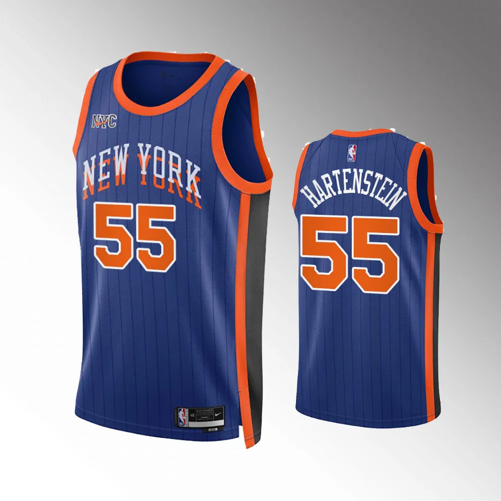 Isaiah Hartenstein #55 Swingman New York Knicks 2023-24 City Edition Jersey - Blue