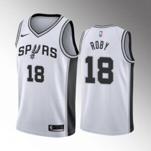 Isaiah Roby San Antonio Spurs #18 White Jersey 2022-23 Association Edition Swingman