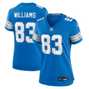 Isaiah Williams Detroit Lions Women Game Jersey - Blue