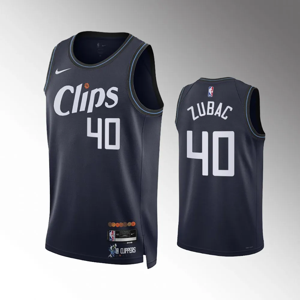 Ivica Zubac #40 Swingman Los Angeles Clippers 2023-24 City Edition Jersey - Navy