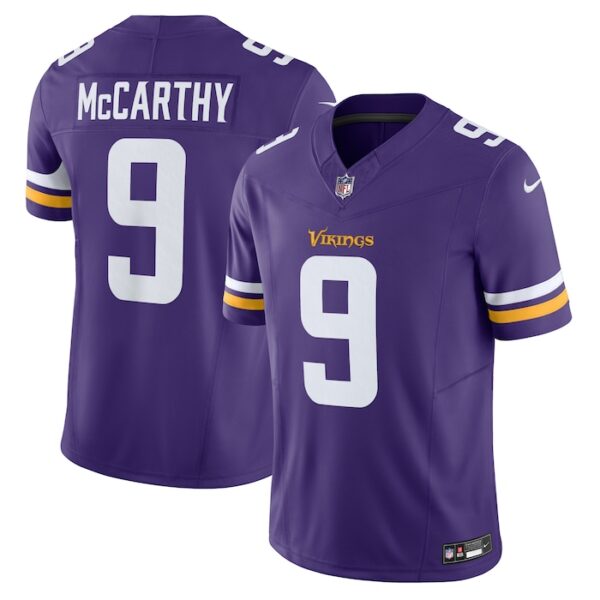 J.J. McCarthy Minnesota Vikings Vapor F.U.S.E. Limited Jersey - Purple