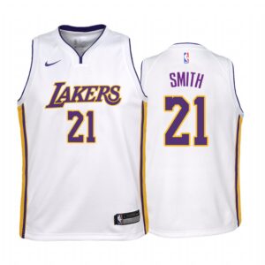 J.R. Smith Los Angeles Lakers Youth White Association Jersey