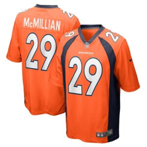 JaQuan McMillian Denver Broncos Team Game Jersey - Orange