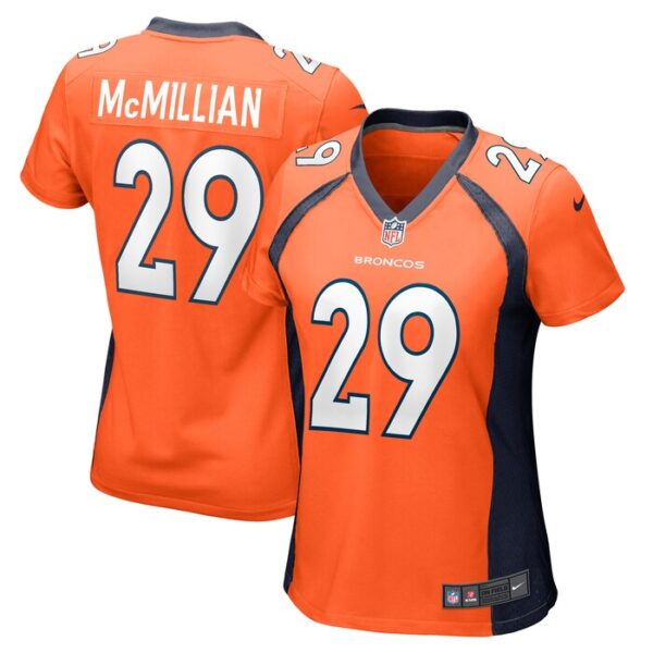 JaQuan McMillian Denver Broncos Women Team Game Jersey - Orange