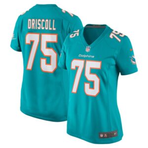 Jack Driscoll Miami Dolphins Women Team Game Jersey - Aqua