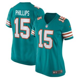 Jaelan Phillips Miami Dolphins Women Alternate Game Jersey - Aqua