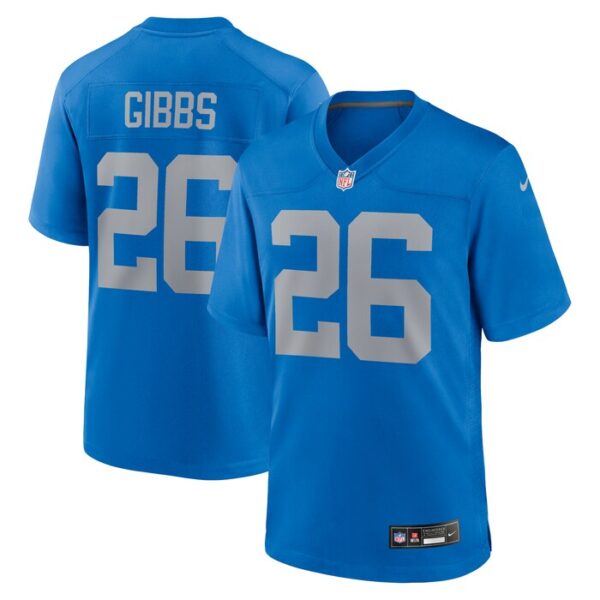 Jahmyr Gibbs Detroit Lions Alternate Game Jersey - Blue