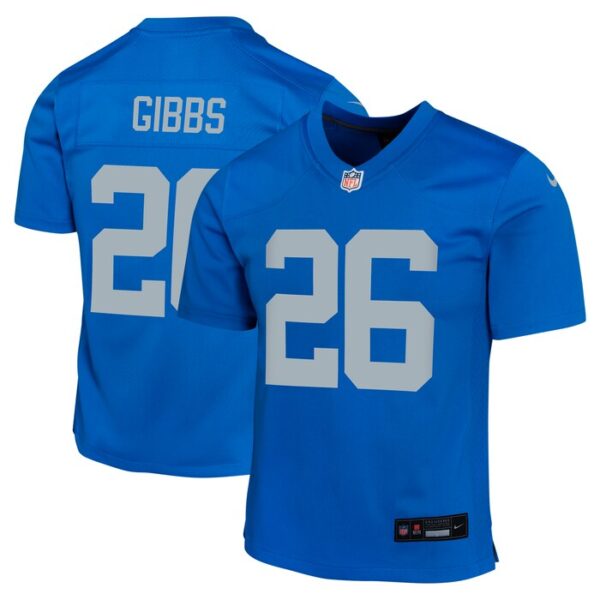 Jahmyr Gibbs Detroit Lions Youth Alternate Game Jersey - Blue