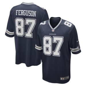 Jake Ferguson Dallas Cowboys Game Jersey - Navy