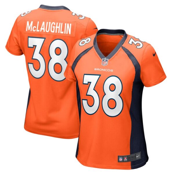 Jaleel McLaughlin Denver Broncos Women Game Jersey - Orange