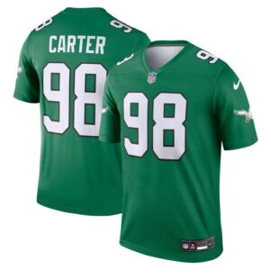 Jalen Carter Philadelphia Eagles Alternate Legend Jersey - Kelly Green