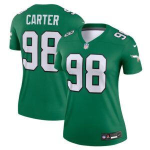 Jalen Carter Philadelphia Eagles Women Legend Jersey - Kelly Green