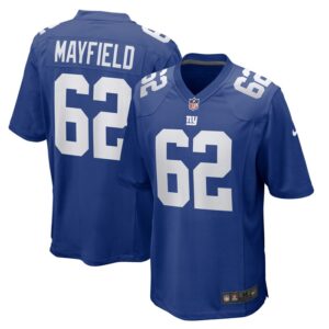 Jalen Mayfield New York Giants Game Jersey - Royal