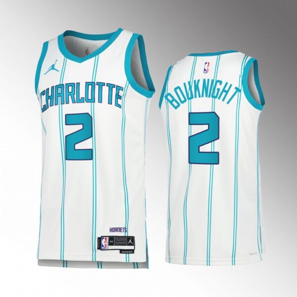 James Bouknight 2022-23 Charlotte Hornets White #2 Association Edition Jersey Swingman