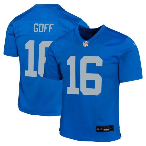 Jared Goff Detroit Lions Youth Alternate Game Jersey - Blue