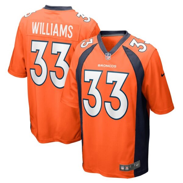 Javonte Williams Denver Broncos Player Game Jersey - Orange