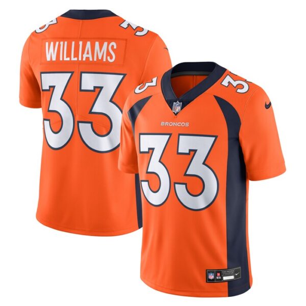 Javonte Williams Denver Broncos Vapor Untouchable Limited Jersey - Orange