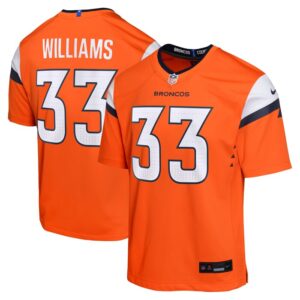 Javonte Williams Denver Broncos Youth Mile High Collection Game Jersey - Orange