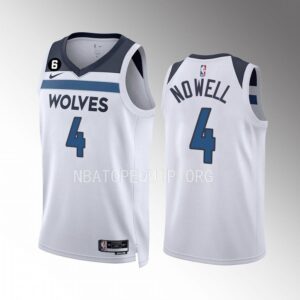 Jaylen Nowell Minnesota Timberwolves 2022-23 Association Edition White #4 Jersey Swingman