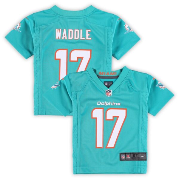 Jaylen Waddle Miami Dolphins Toddler Game Jersey - Aqua