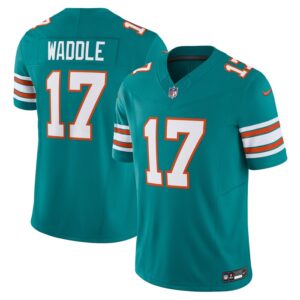 Jaylen Waddle Miami Dolphins Vapor F.U.S.E. Limited Jersey - Aqua