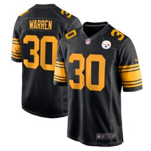 Jaylen Warren Pittsburgh Steelers Alternate Game Jersey - Black