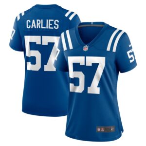 Jaylon Carlies Indianapolis Colts Women Game Jersey - Royal