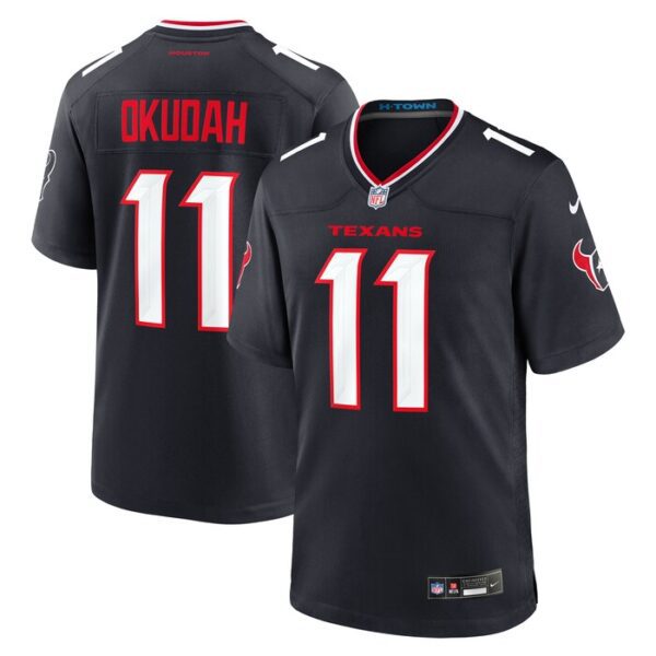 Jeff Okudah Houston Texans Team Game Jersey - Navy