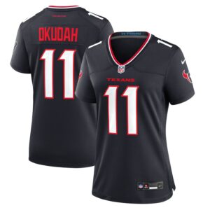 Jeff Okudah Houston Texans Women Team Game Jersey - Navy