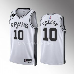 Jeremy Sochan San Antonio Spurs 2022-23 Association Edition White #10 Jersey Swingman